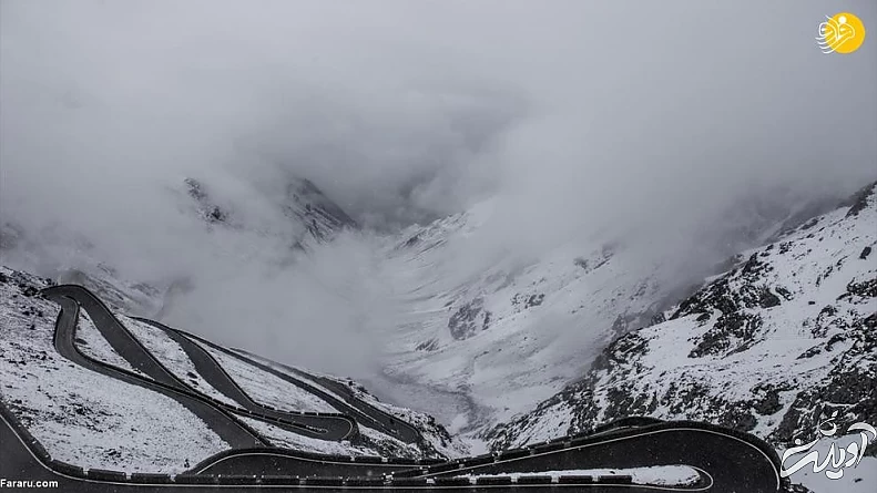(تصاویر) خطرناکترین جاده جهان در دامنه آلپ